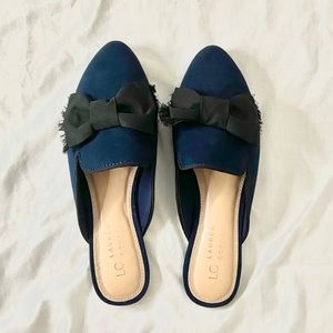 NEW LC LAUREN CONRAD Navy Flat Slip Ons